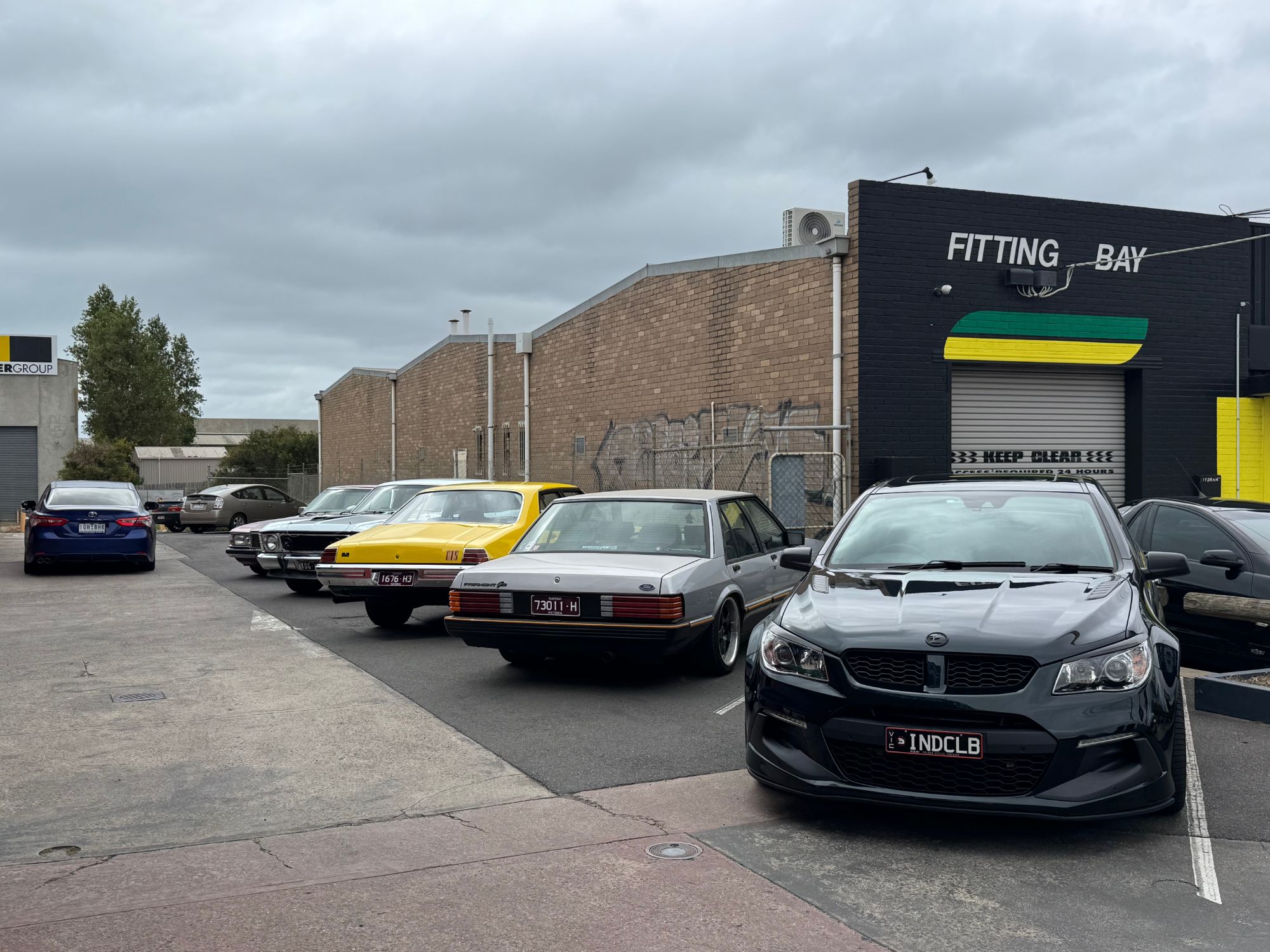 Car meet at Global Tyres Geelong